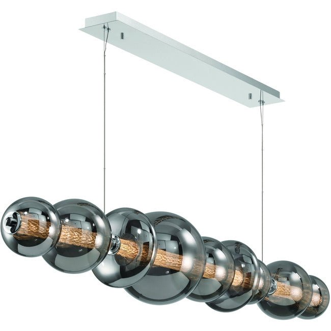 Echelon Linear Chandelier - ChromeClear56”Blushlighting