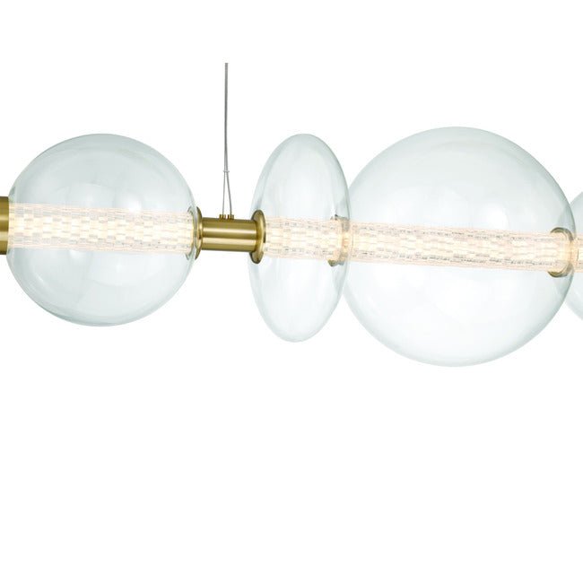 Echelon Linear Chandelier - ChromeClear56”Blushlighting