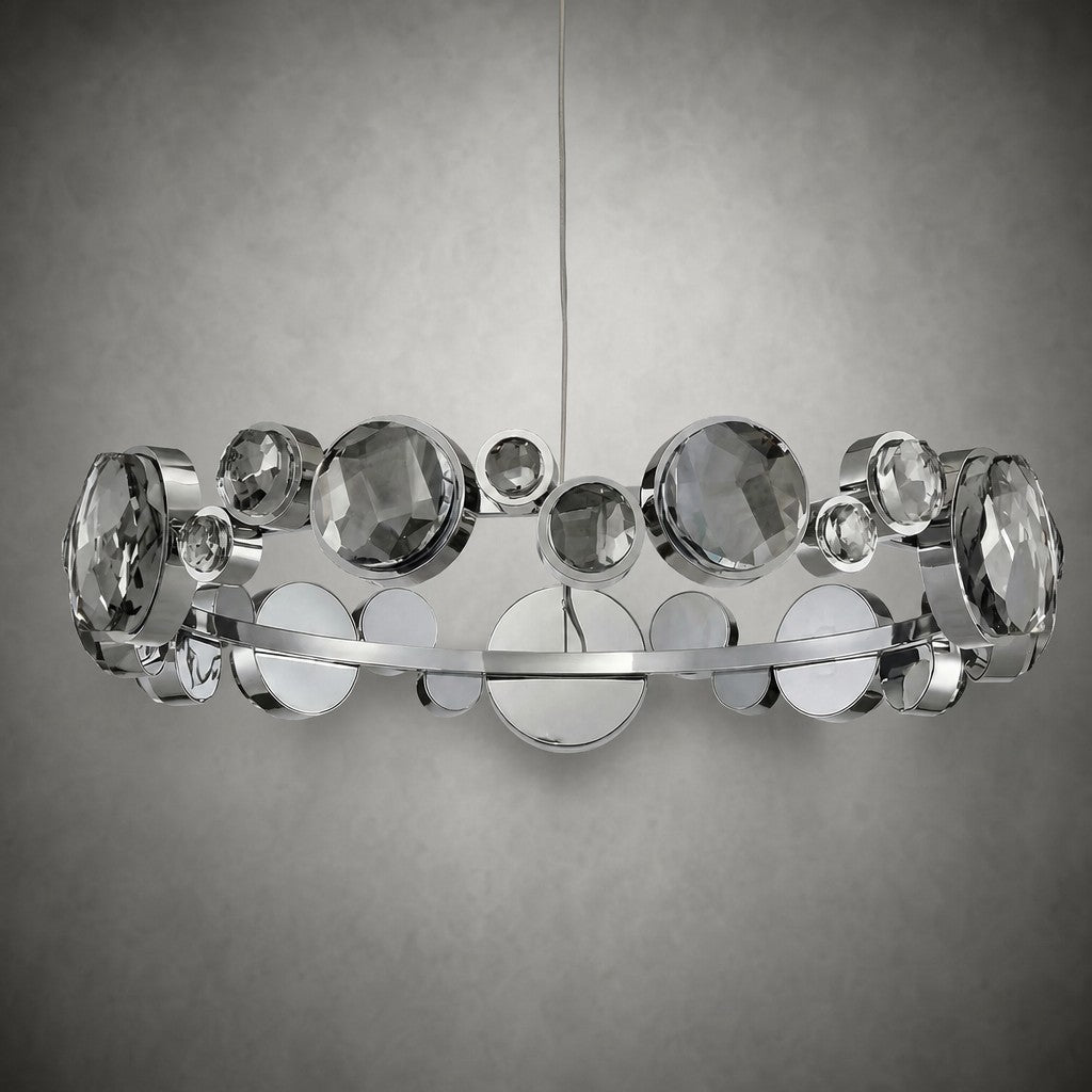 Eclipse Round Crystal Modern Chandelier