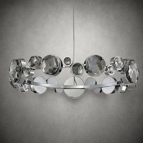 Eclipse Round Crystal Modern Chandelier