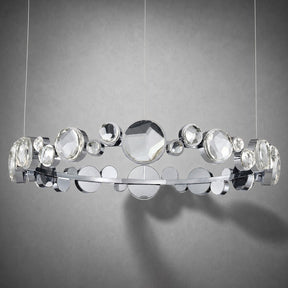 Eclipse Round Crystal Modern Chandelier