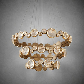 Eclipse Round Crystal Modern Chandelier