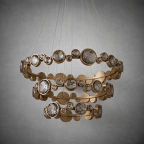 Eclipse Round Crystal Modern Chandelier