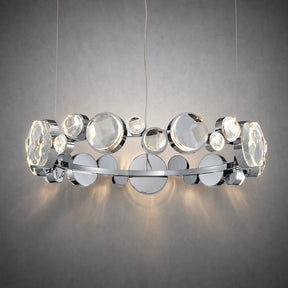 Eclipse Round Crystal Modern Chandelier