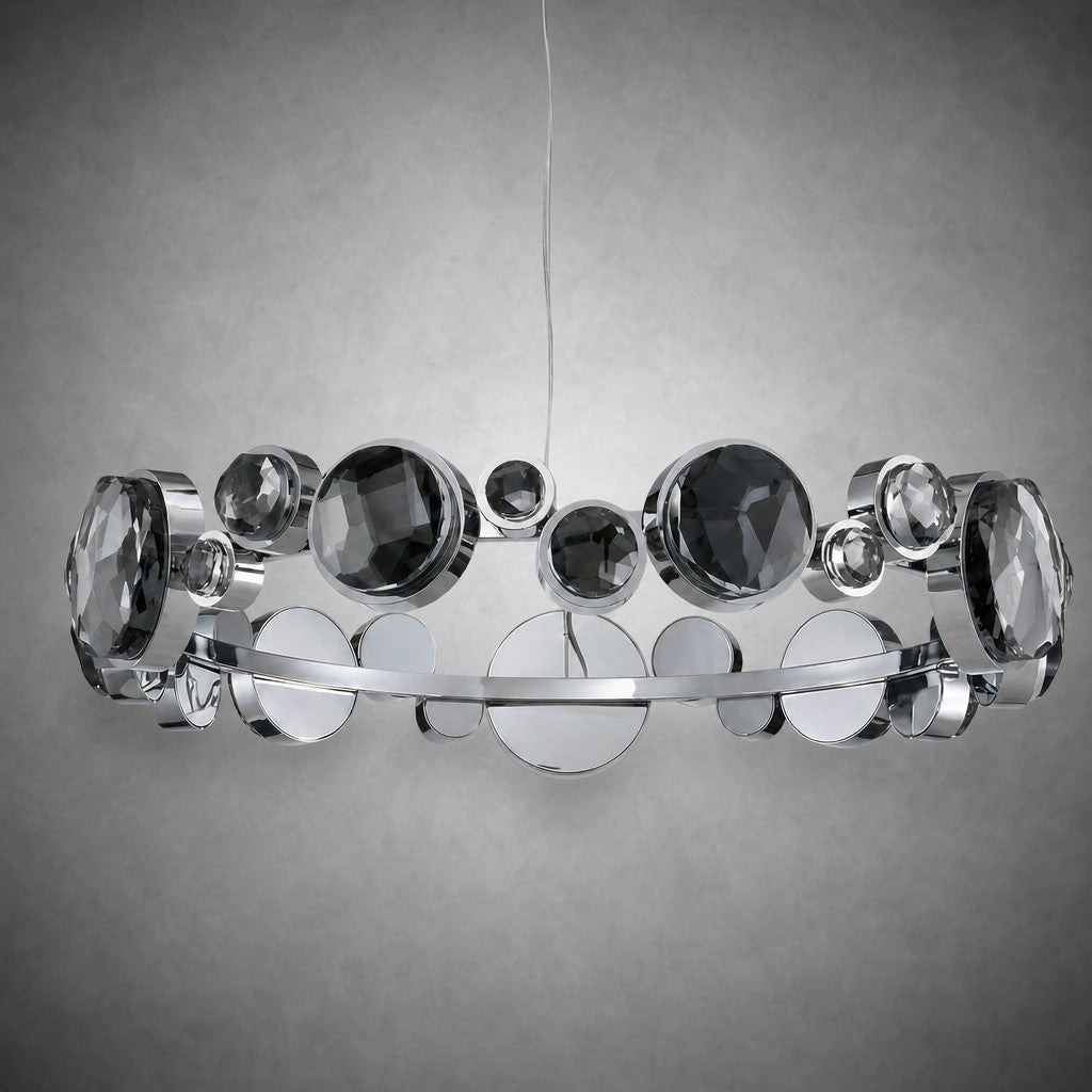 Eclipse Round Crystal Modern Chandelier