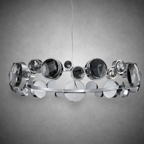 Eclipse Round Crystal Modern Chandelier