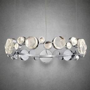Eclipse Round Crystal Modern Chandelier