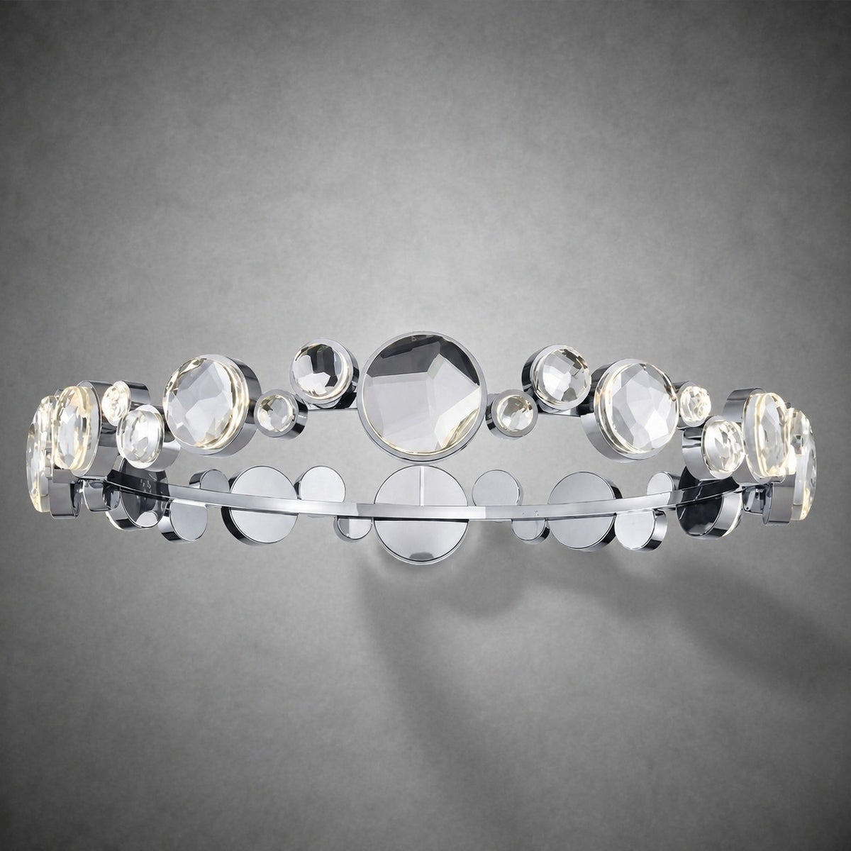 Eclipse Round Crystal Modern Chandelier