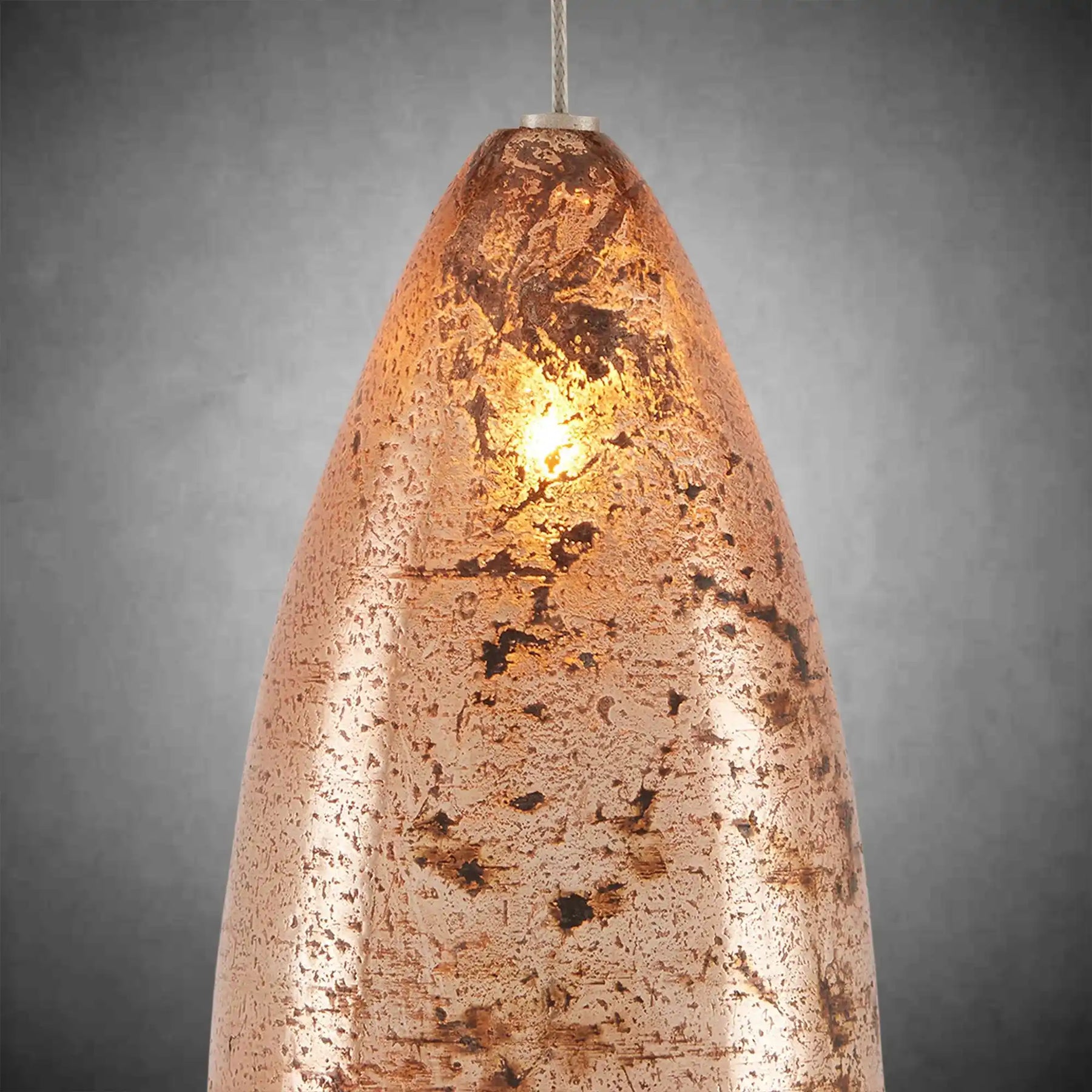 Edda Linear Teardrop Mercury Glass Chandelier – 48" & 54" Options