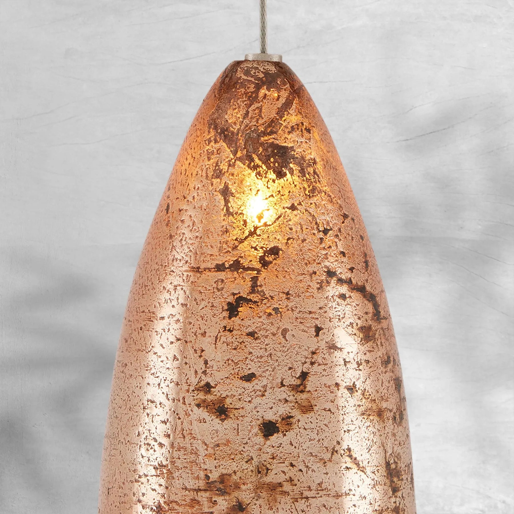 Edda Linear Teardrop Mercury Glass Chandelier – 48" & 54" Options