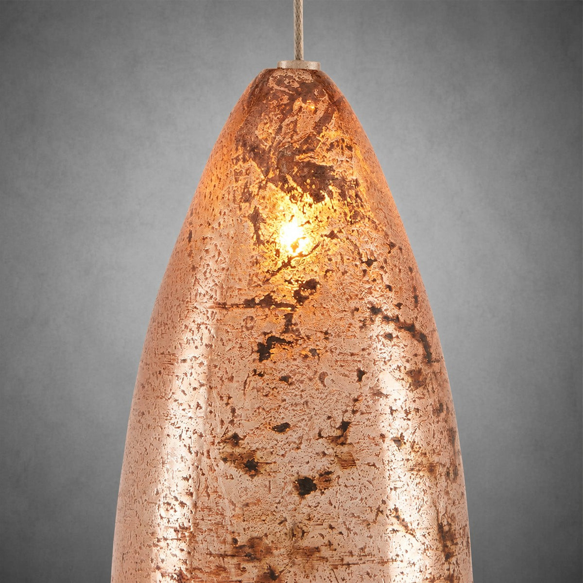 Edda Round Teardrop Mercury Glass Chandelier – 23” & 35” Options
