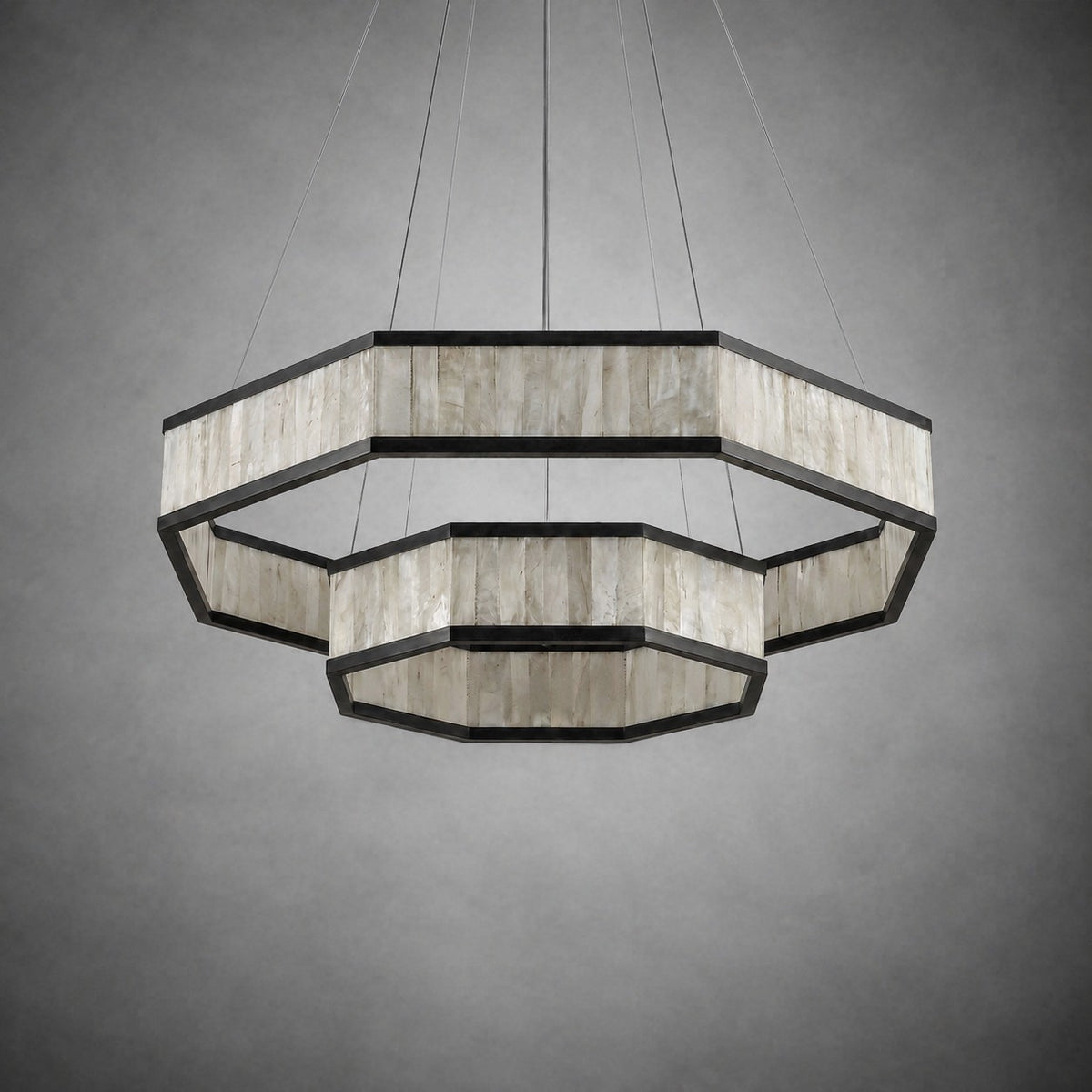 Crystara Modern Moroccan Stone Chandelier