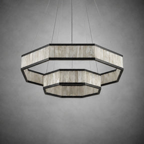Crystara Modern Moroccan Stone Chandelier