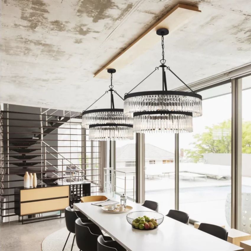 Eleanor 2-Tier Round Chandelier 32"