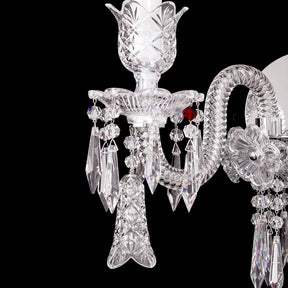 Elegance Candle Bacara Crystal Wall Sconce With Bell