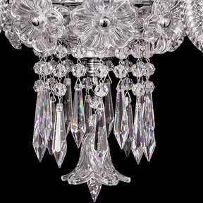 Elegance Candle Bacara Crystal Wall Sconce With Bell