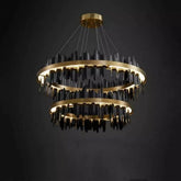 Elvira 2-Tier Modern Round Chandelier