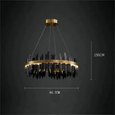 Elvira Modern Sculpture Round Chandelier