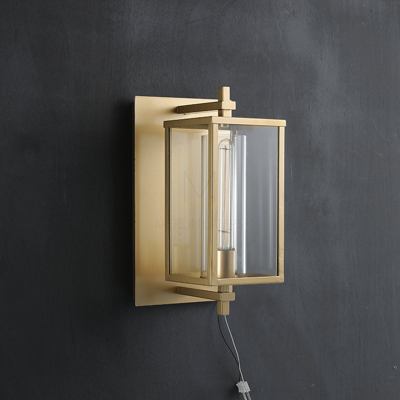 Erica Square Grand Outdoor Wall Sconce