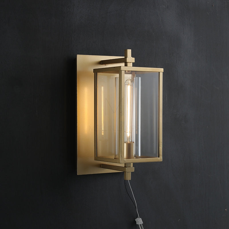 Erica Square Grand Outdoor Wall Sconce
