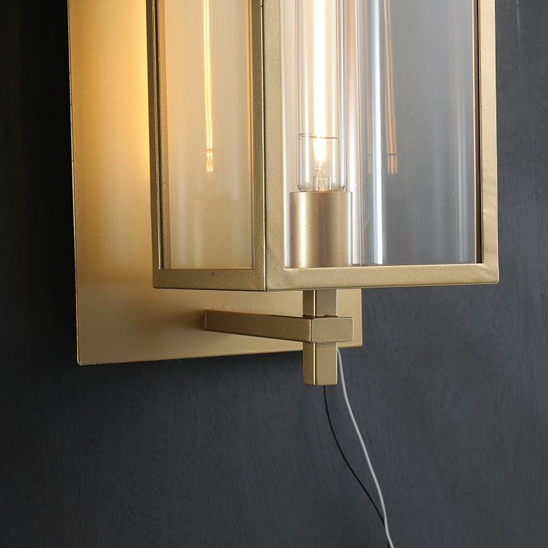 Erica Square Grand Outdoor Wall Sconce