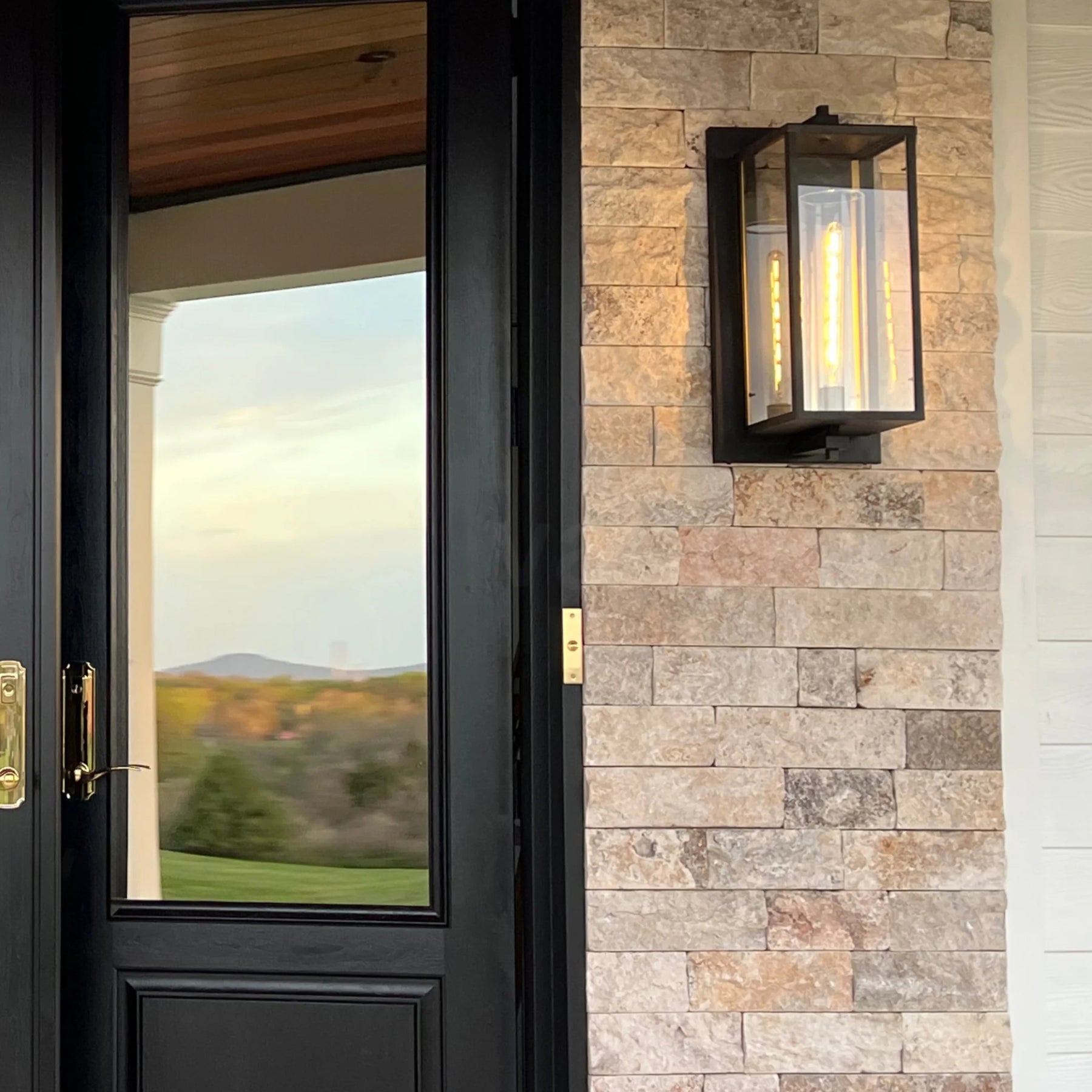 Erica Square Grand Outdoor Wall Sconce
