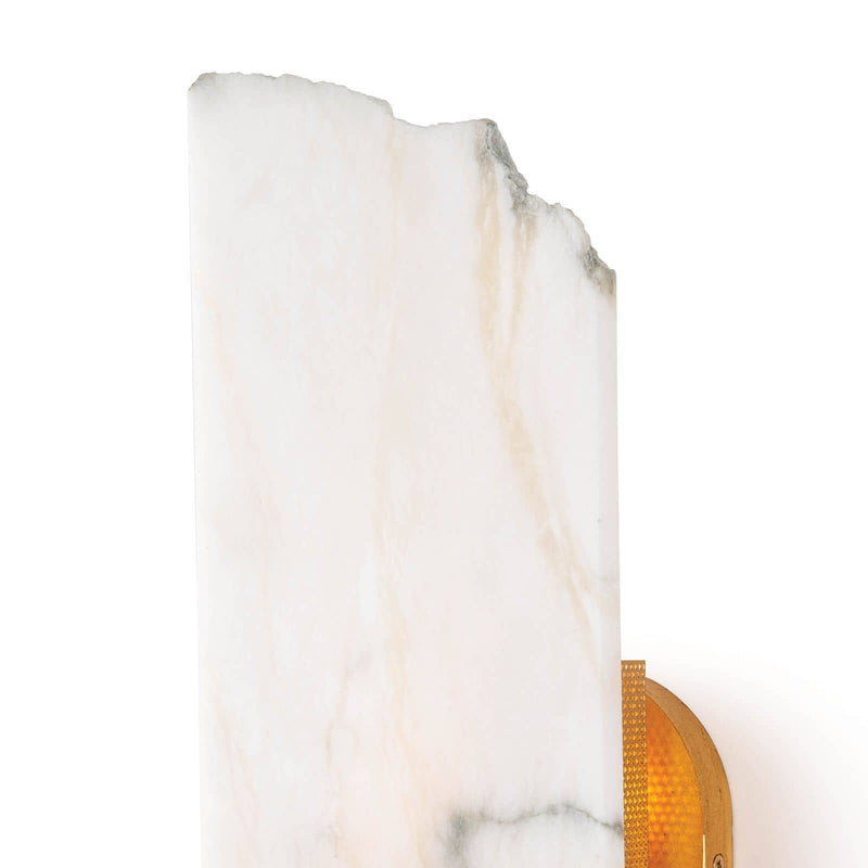 Evelyn Modern irregular Alabaster Wall Sconce
