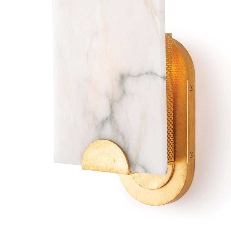 Evelyn Modern irregular Alabaster Wall Sconce