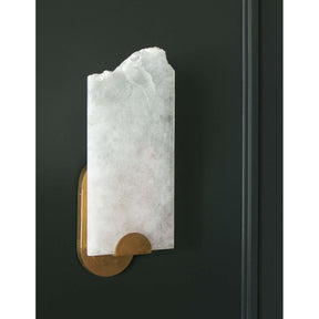Evelyn Modern irregular Alabaster Wall Sconce