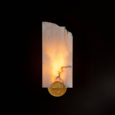 Evelyn Modern irregular Alabaster Wall Sconce