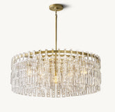 Extra Large Multi-layer Round/ Rectangle Crystal Ceiling Chandelier for Living/ Dining Room