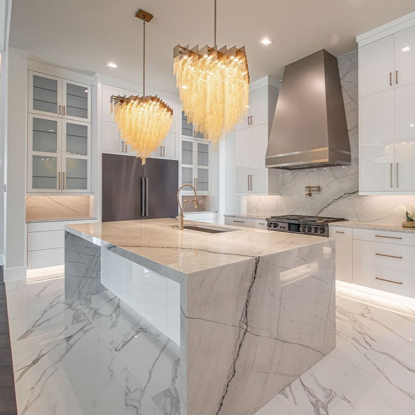 Extra Large Multi-tier Aluminum Tassel Chain Art Chandelier for Villa/Stairs/Foyer/Living Room