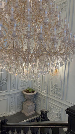 Extra Large Multi-tiered Candle Light  Crystal Chandelier for Hotel/Restaurant