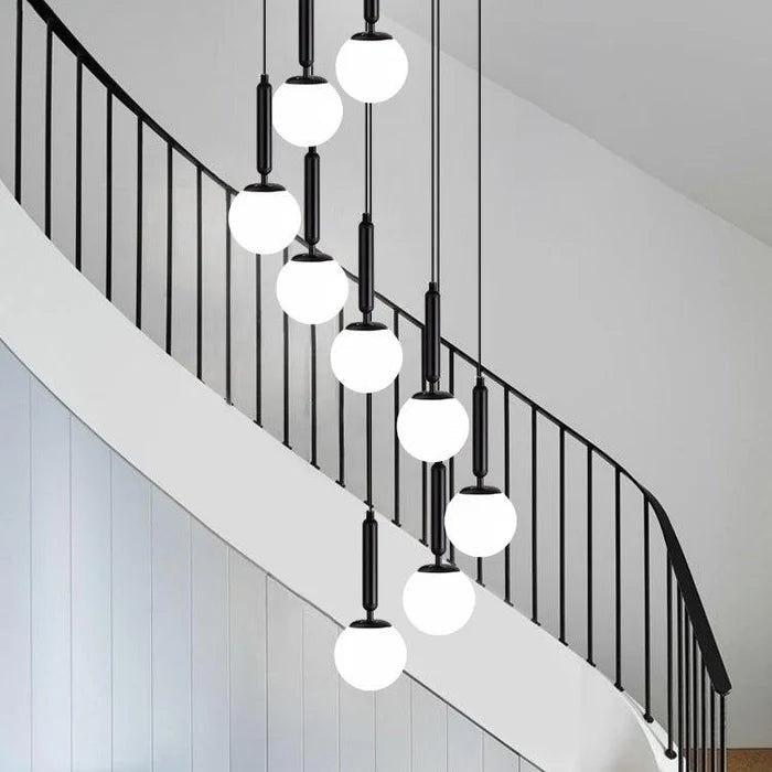 Extra Large Nordic Minimalist Long Pendant Light for Spiral Staircase/High-ceiling Room