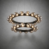 Ellison Bubbles Nested Glass Chandelier 31"