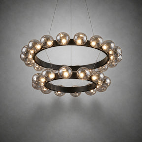 Ellison Bubbles Nested Glass Chandelier 31"
