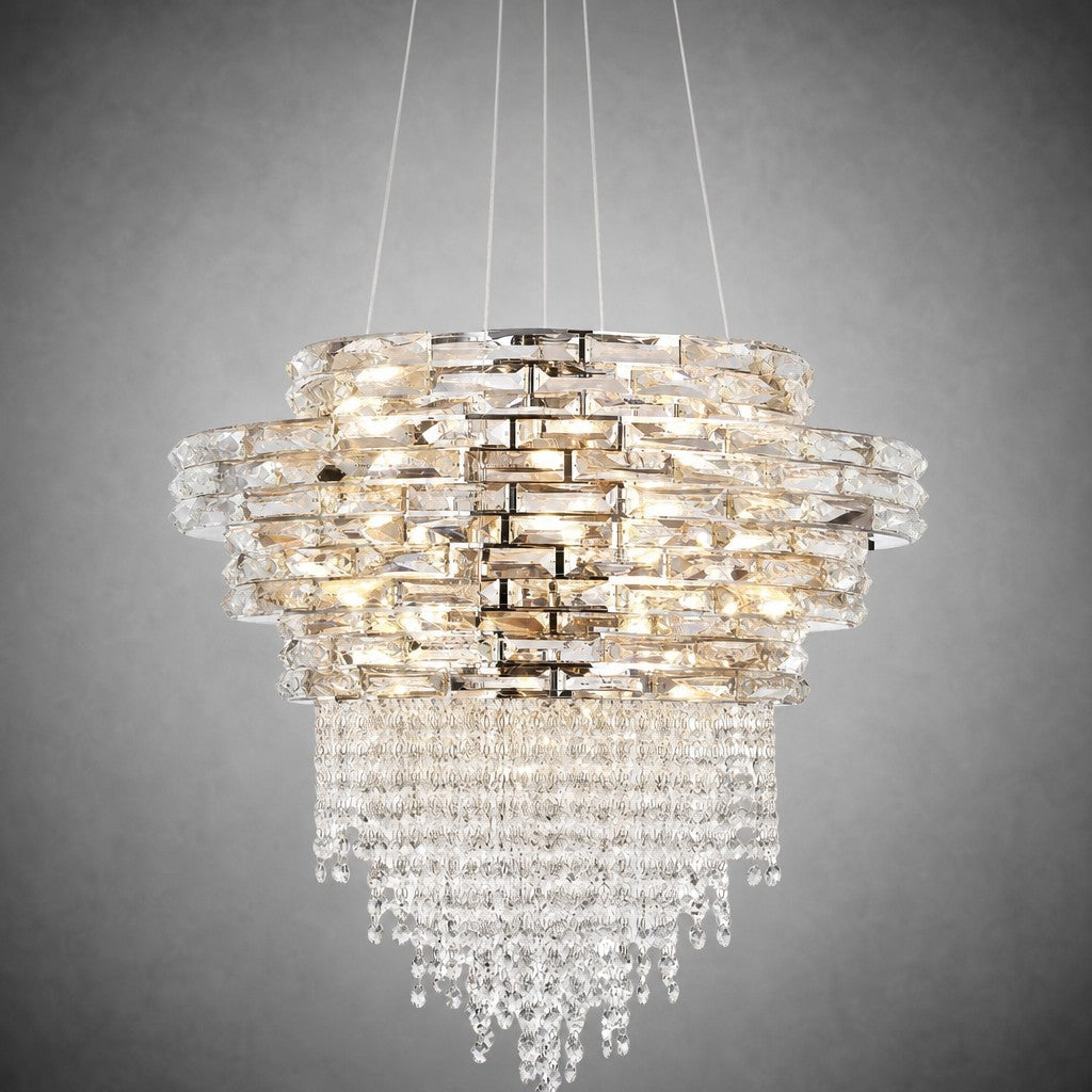 Corona Crystal Halo Chandelier