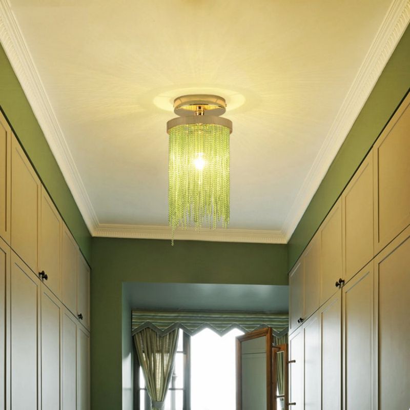 Aluminum Tassel Flushmount for House