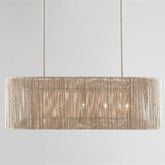Farrington Abaca Linear Chandelier 42"