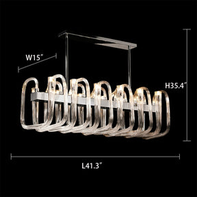 Fashion 12/ 16/ 32 Lights Glass Chandelier Classic Candle Style Ceiling Light Fixture For Living/ Dining Room Decoration