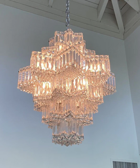 Fashion Star Shaped Chandelier Crystal Ceiling Light Fixture For Small Living Room/ Bedroom