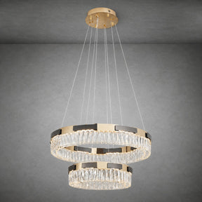 Mughetto Crystal Duo Chandelier