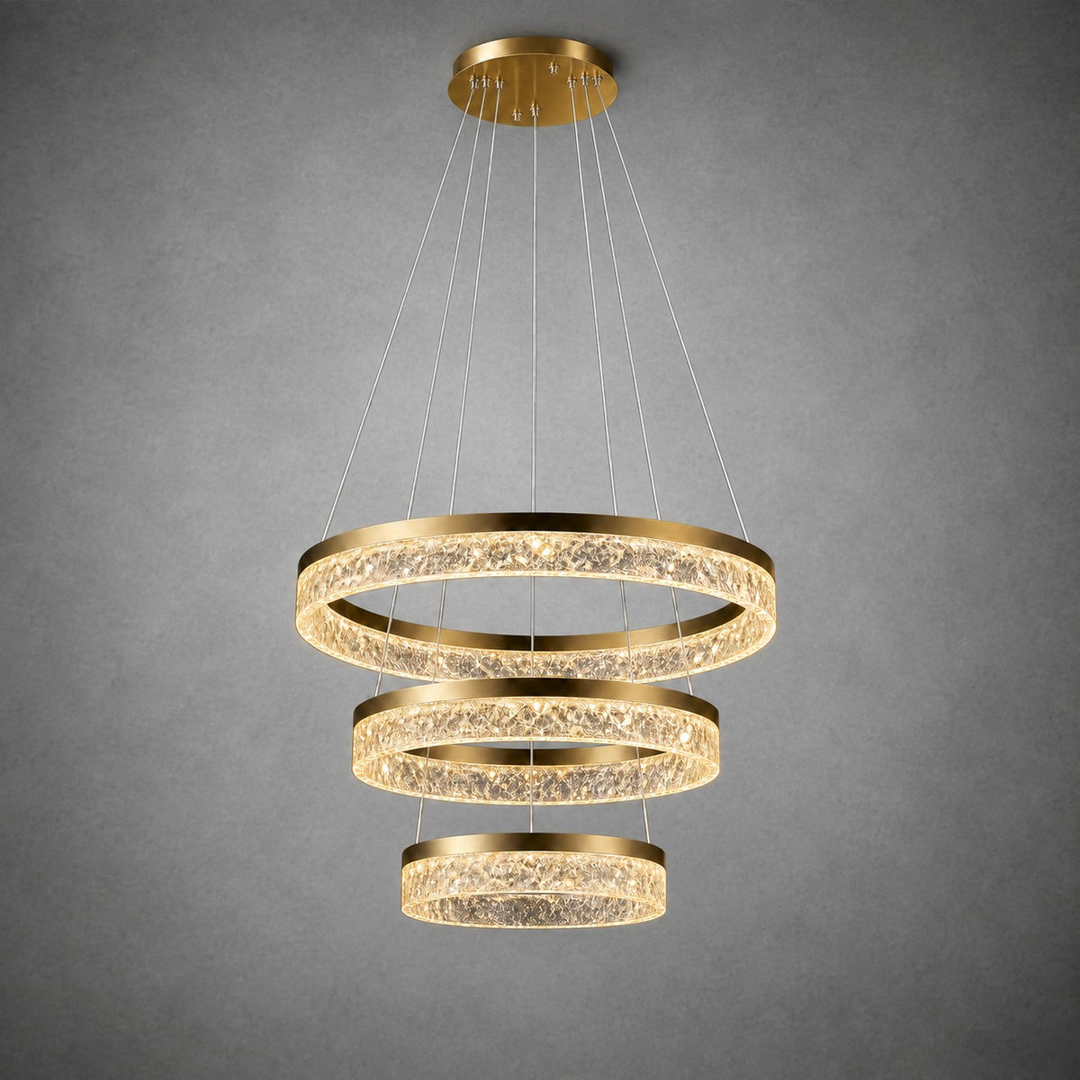 Ocean Star Modern Sculptural Ring Chandelier