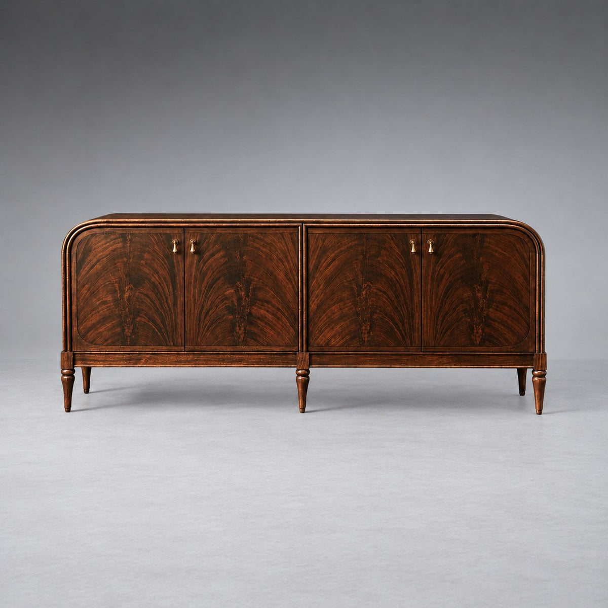 Vintage Mahogany Wood Storage Sideboard