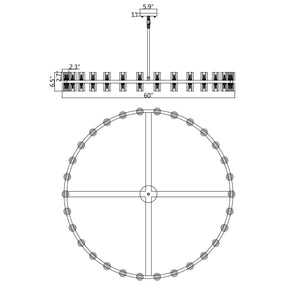 Felix Crystal Shades Round Chandelier Series