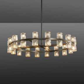 Felix Crystal Shades Round Chandelier Series