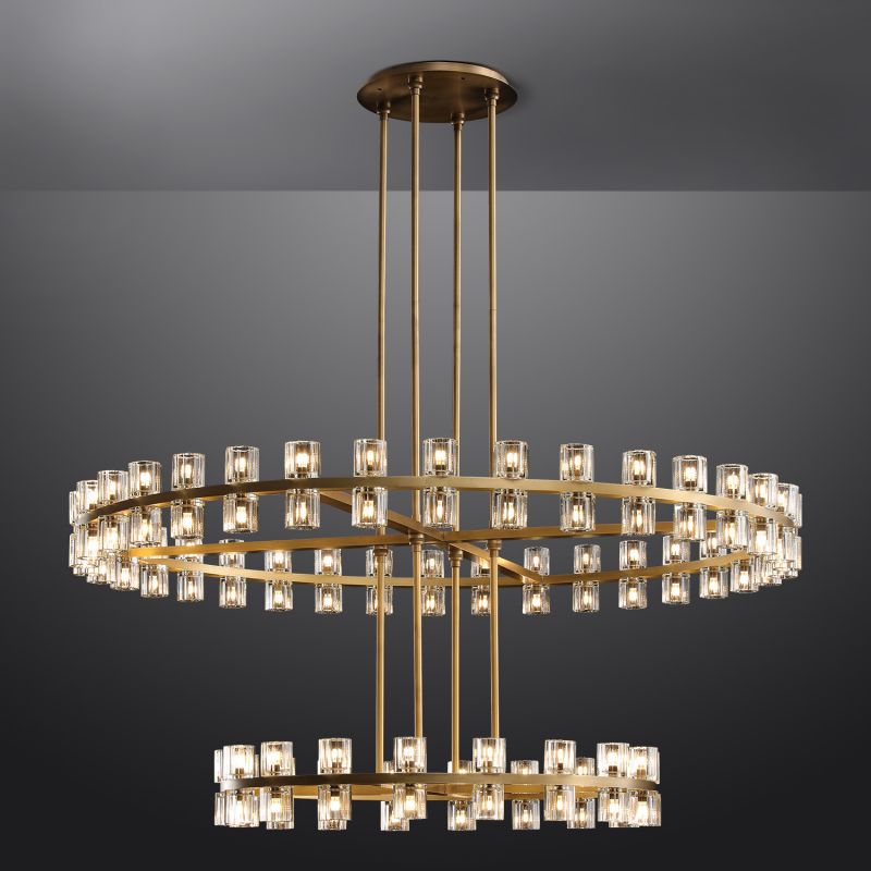 Felix Crystal Shades Round Chandelier Series