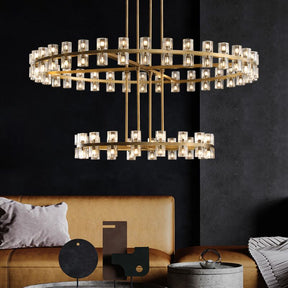 Felix Crystal Shades Round Chandelier Series
