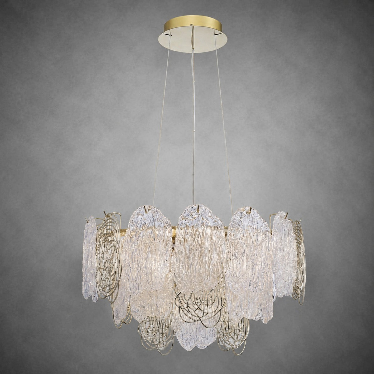 Filo Artisan Glass Round Chandelier