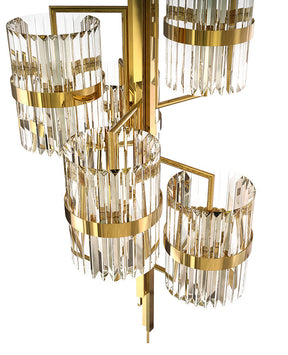 Fintan Luxury Liberty 40 Light Crystal Modern Chandelier